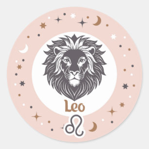 Sticker Rond SYMBOLE Zodiaque Leo