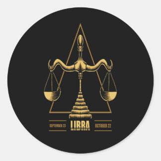 Sticker Rond SYMBOLE Zodiaque Libra