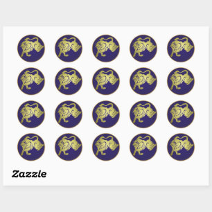 Sticker Rond SYMBOLE Zodiaque Taurus