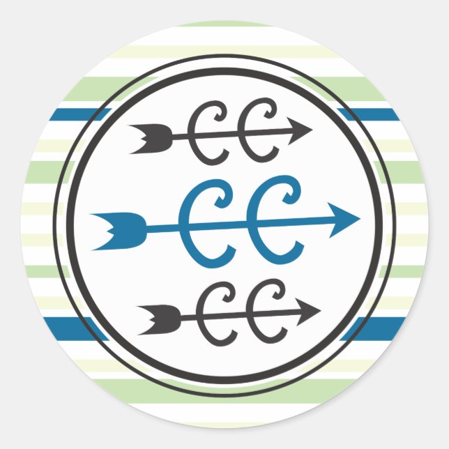 Sticker Rond Symboles de course de cross-country - XC Runners B (Devant)