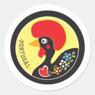 Sticker Rond Symboles du Portugal - Galo de Barcelos