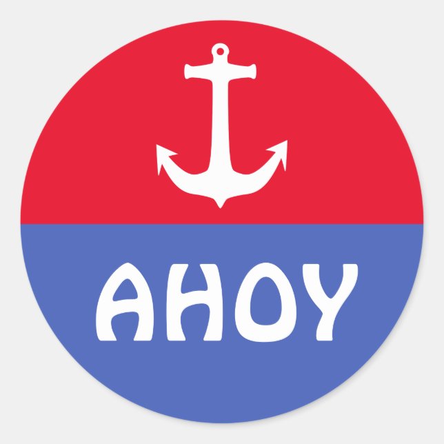 Sticker Rond Symboles simples - ANCRE + vos idées (Devant)