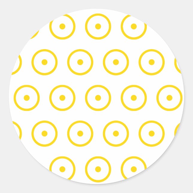 Sticker Rond Symboles Soleil de la planète Astrologie (Devant)