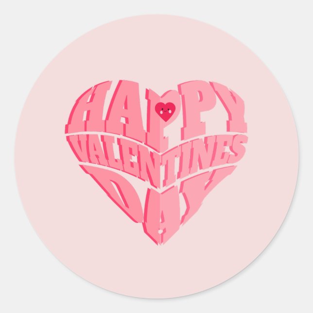 Sticker Rond Symphonie d'amour : Une fête de la Saint-Valentin (Devant)