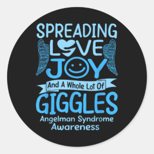 Sticker Rond Syndrome d'Angelman, Petit