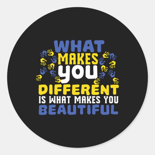 Sticker Rond Syndrome d'Awarene (Devant)