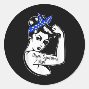 Sticker Rond Syndrome de Down Awareness Trisomy 21 - Syndrome d