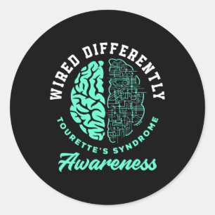 Sticker Rond Syndrome de la Tourette différente Syndrome de la