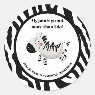 Sticker Rond Syndrome d'Ehlers Danlos