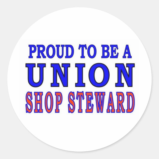 STICKER ROND SYNTHÈSE SHOP STEWARD (Devant)