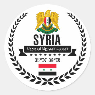 Sticker Rond Syrie