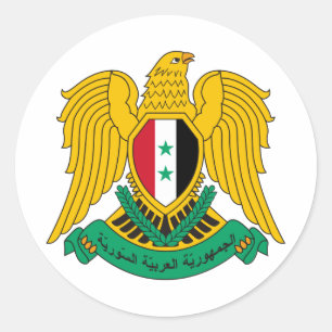 Sticker Rond Syrie coat of arms