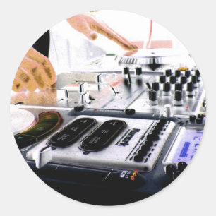Sticker Rond Système DJ