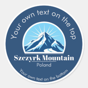 Sticker Rond Szczyrk Mountain Pologne vacances ski