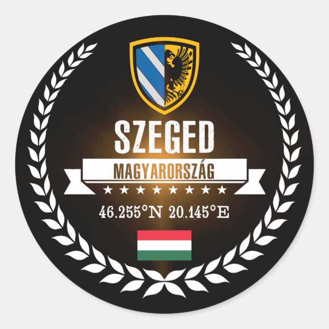 Sticker Rond Szeged (Devant)