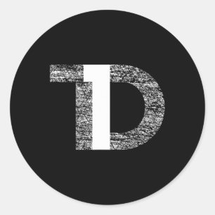 Sticker Rond T1D de type 1, en détresse Sensibilisation au diab