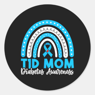 Sticker Rond T1d Maman Sensibilisation au diabète