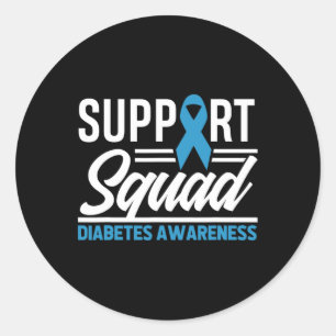 Sticker Rond T1d T2d Équipe de soutien aux guerriers de T2d Sen