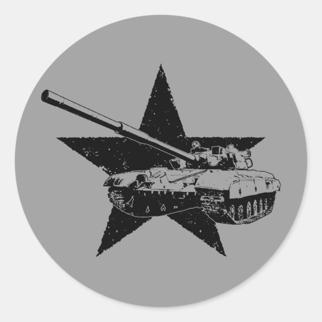 Sticker Rond T-64 Char de combat principal (Devant)