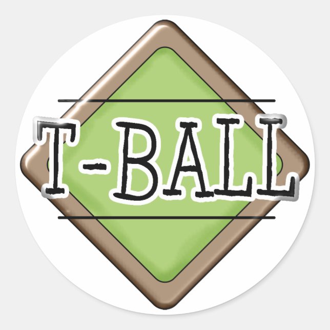 Sticker Rond T-Ball Diamond (Devant)