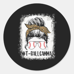 Sticker Rond T-ll Gamma Life Chignon Sale Léopard Imprimé Softl