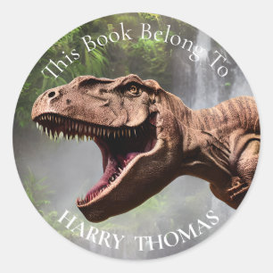 Sticker Rond T REX Dinosaur LIVRE