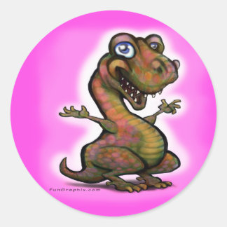 Sticker Rond T-Rex pour bébé