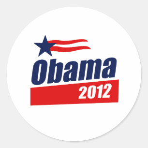 Sticker Rond T-shirt 2012 d'Obama