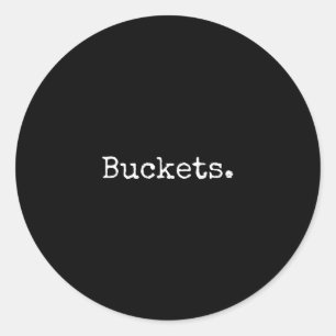 Sticker Rond T Shirt Buckets Sketll 