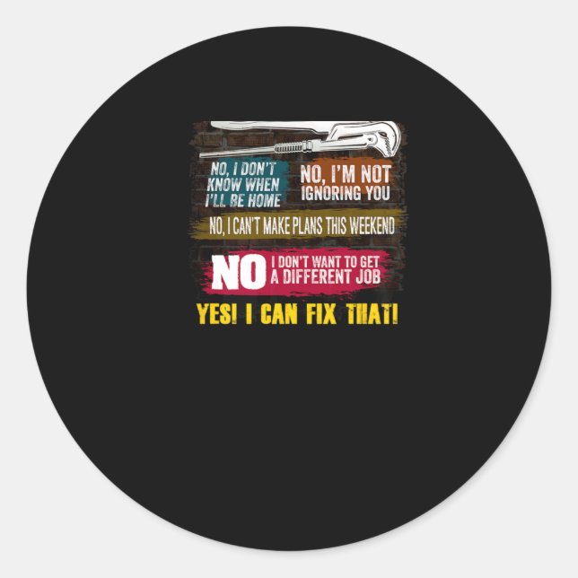 Sticker Rond T-shirt cadeau Mens Millwright pour les papas (Devant)