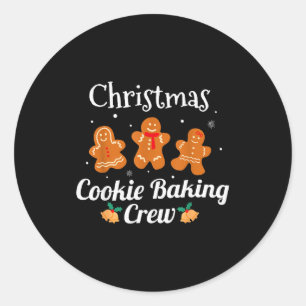 Sticker Rond T-shirt de Noël amusant pour famille assortie pour