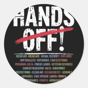 Sticker Rond T-shirt de protestation 2.png