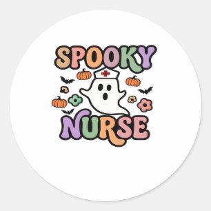 Sticker Rond T-shirt déplaisant Nurse Classic