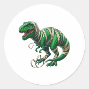 Sticker Rond T-shirt Dinosaur maman Halloween Enfants garçons f