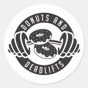 Sticker Rond T-shirt Donuts & Deadlifts