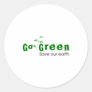 Sticker Rond T Shirt Enfants Sauvons Notre Terre Soyons Écologi