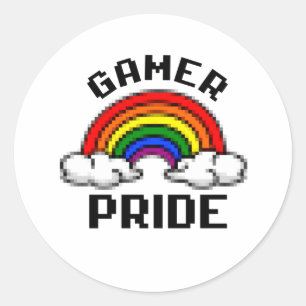Sticker Rond T-Shirt Fierté Gaymer