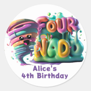 Sticker Rond T-shirt Fournado