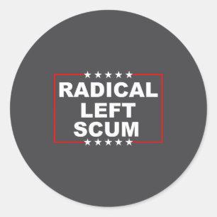 Sticker Rond T Shirt Gauche Radicale Je Suis Gauche Radicale Dr