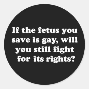Sticker Rond T-shirt Gay Rights