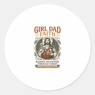 Sticker Rond T-shirt graphique micro-identités de la paternité