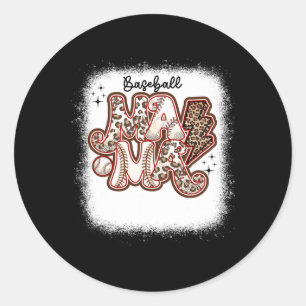 Sticker Rond T-shirt léopard pour maman à vendre en douce pour