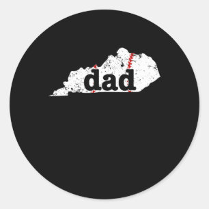 Sticker Rond T Shirt Softball Papa Fier Chemise De Baseball Ken