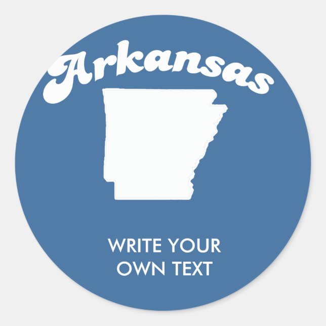 Sticker Rond T-shirt T-SHIRT ARKANSAS STATE MOTTO (Devant)