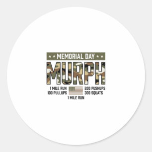 Sticker Rond T-shirt vectoriel vintage pour entraînement Murph