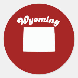 Sticker Rond T-shirt WYOMING State MOTTO