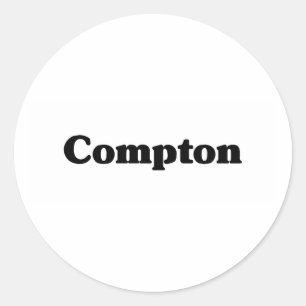 Sticker Rond T-shirts Compton Classic
