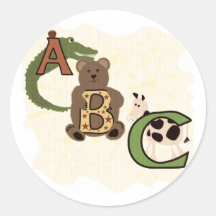 Sticker Rond T-shirts et cadeaux ABC âgés