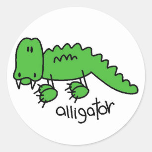 Sticker Rond T-shirts et cadeaux Alligator