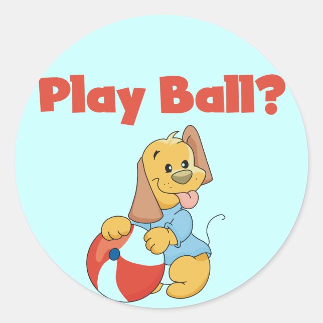 Sticker Rond T-shirts et cadeaux de boule de jeu (Devant)